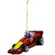 2. MICA GLASS RACE CAR BAUBLE 13 x 7 x 6.5 CM
