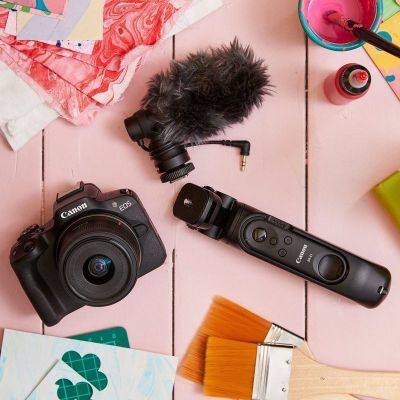 14. Canon EOS R50 + RF-S 18-45mm CREATOR KIT Camera with 24.2 MP