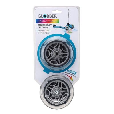 5. Front wheels for GLOBBER scooter 526-009 121mm 2pcs LED