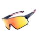 2. Rockbros 10134PL Polarized Cycling Glasses - Blue and Pink
