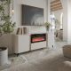3. VOLARE chest of drawers 200x39x75 cashmere + fireplace