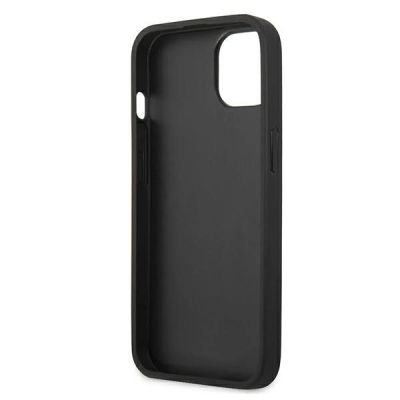 7. Karl Lagerfeld Saffiano Ikonik Karl's Patch Case for iPhone 13 mini - Black