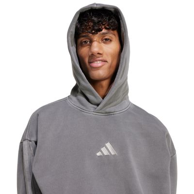 11. Men's adidas ALL SZN Fleece Washed Hoodie gray JL6539
