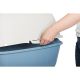 3. ROTHO Bailey White and Blue - Cat Litter Box