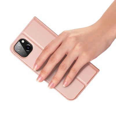 6. Dux Ducis Skin Pro Holster Flip Cover for iPhone 14 Plus pink