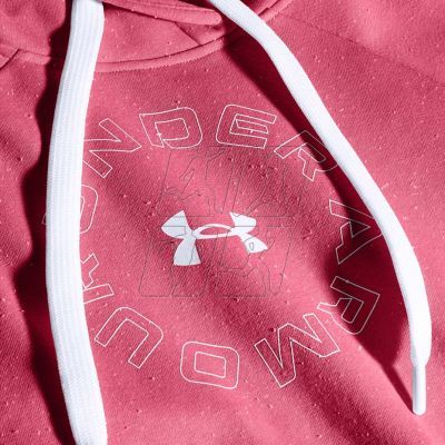 5. Under Armor Rival Fleece Metallic Hoodie W 1356 323 668 sweatshirt