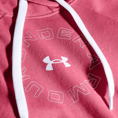 5. Under Armour Rival Fleece Metallic Hoodie W 1356323 668