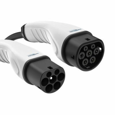 2. Ansmann 1900-0118 Electric Vehicle Charging Cable Black Type 2 3 7.5 m