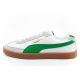 2. Puma Club II Era men's sports shoes sneakers leather white gray green
