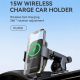 6. Wozinsky WUMID Car Dashboard Phone Holder with 15W Inductive Charger - Black