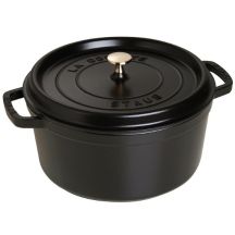 Cast iron pot, round, tall, STAUB 40502-285-0 - black, 4.8 ltr