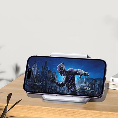 14. Dudao A11N 15W 3in1 Inductive Charger - White + USB-C / USB-C Cable