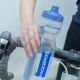 4. Rockbros 750 ml Bicycle Bottle - Transparent with Blue Mouthpiece