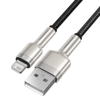 6. BASEUS CAFULE USB CABLE FOR LIGHTNING 2.4A, 1M (BLACK)