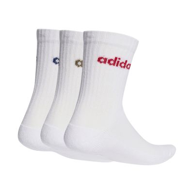 2. adidas Linear Crew Cushioned Socks 3 Pairs white KD1716