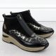 3. Women's black wedge ankle boots Rieker N9362-00