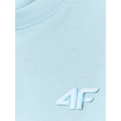 6. Girls' loose plain T-shirt 4F 4FJRSS26TTSHF3984-33S