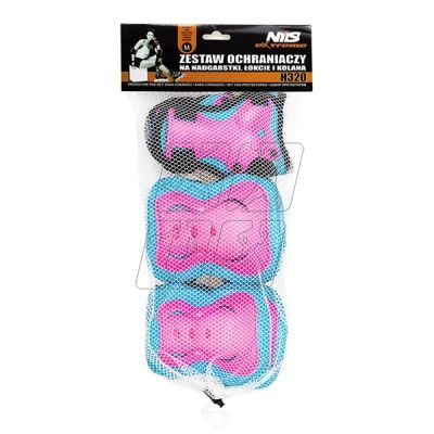 30. Protectors set Nils Extreme light blue-pink H320 size XL