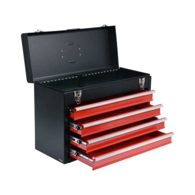 2. Yato YT-08874 Tool Box Stainless Steel Black, Red