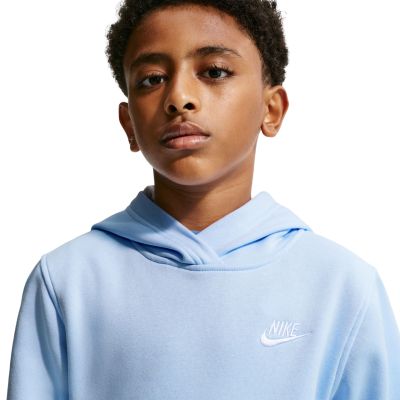 5. Nike Sportswear Club Fleece Kids' Sweatshirt, Light Blue, FD3000 408