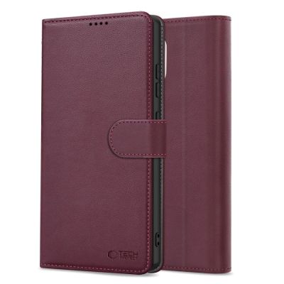 3. Tech-Protect Wallet Case for Samsung Galaxy A56 5G - Burgundy