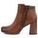 3. Women's ankle boots with a block heel and platform, insulated, brown, M.Daszyński AF125B-1