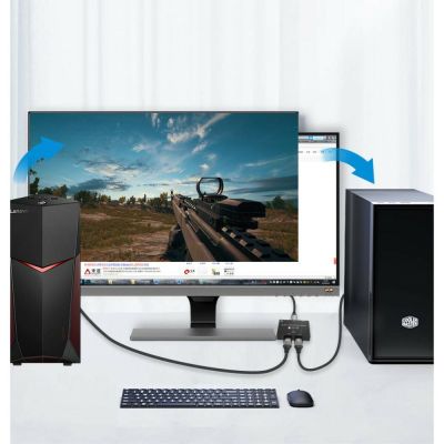 6. Techly IDATA-DP-2DP-8KT DisplayPort Video Switch