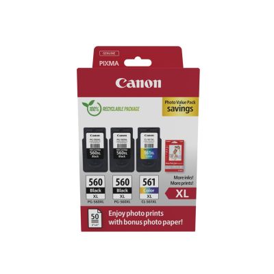 6. Canon 3712C012 ink cartridge 3 pcs Original High (XL) yield Black, Cyan, Magenta, Yellow