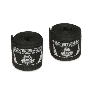Cotton Boxing Wraps - 2 Meters | Black