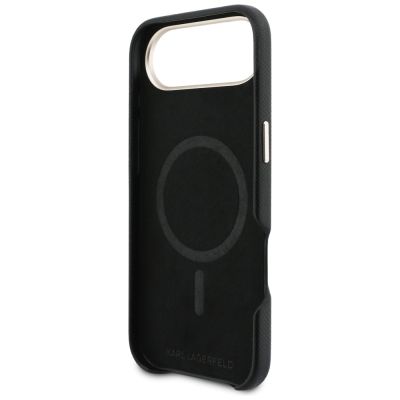 7. Karl Lagerfeld Karl Head Logo MagSafe Case for iPhone Air - Black