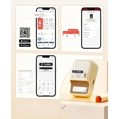 4. NIIMBOT B21 Label Printer, White