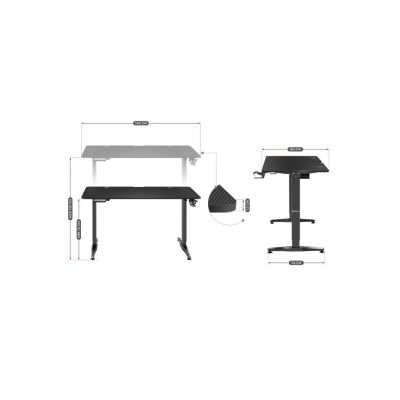17. Huzaro Hero 8.5 Black Gaming Desk