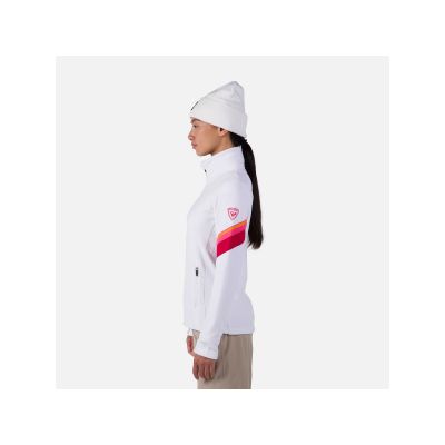 4. Rossignol W Strawpile Fleece Fz Sweatshirt White