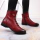 9. Jezzi W JEZ52G insulated ankle boots with decorations, red