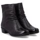 4. Women's leather ankle boots with heels, brown, insulated, Rieker Y0773-25
