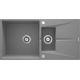 1.5-bowl granite sink with drainer