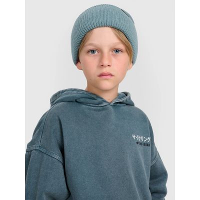 3. Boy's sweatshirt with hood, open, 4F 4FJRAW25TSWSM2344-46S