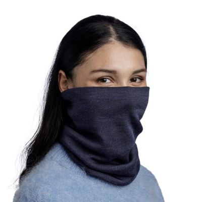 7. BUFF MERINO HEAVYWEIGHT NECK WARMER SOLID INDIGO bandana