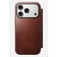 5. NOMAD Modern Leather Folio - MagSafe compatible leather case for iPhone 17 Pro, Horween leather (Old Dublin)