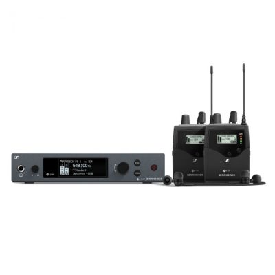 Sennheiser EW IEM G4-twin-A1 - Audio feedback set with two receivers 470-516 MHz (stage monitoring)