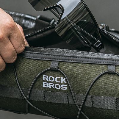 11. Rockbros 30110049001 bicycle handlebar bag 2 l - green