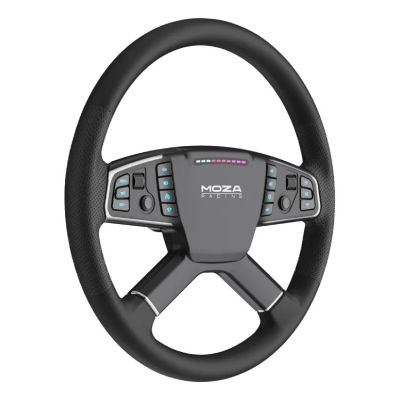 3. Moza Racing TSW Truck Wheel Black PC Steering Wheel