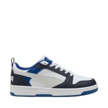 Puma Rebound V6 Lo Mid kids' shoes white and blue 393833 28