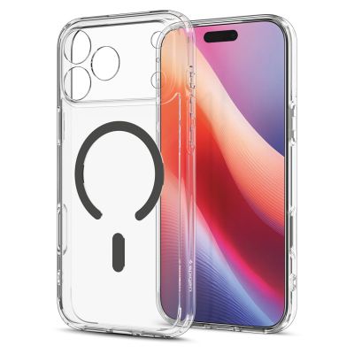 14. Spigen Ultra Hybrid MagSafe Case for iPhone 18 Pro / 17 Pro - Clear Graphite