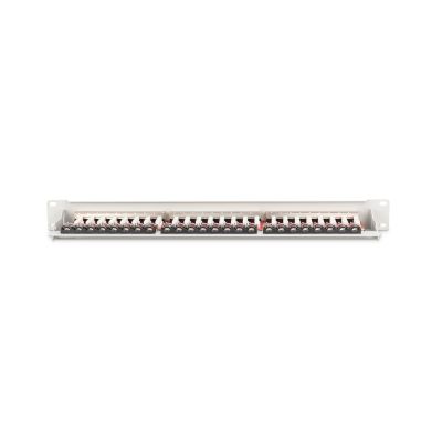4. Digitus Patch Panel 19'' 24x RJ45, LSA level, cat.6A, shielded, 1U, gray, cable guide