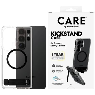 CARE by PanzerGlass Urban Explorer Transparent Case w. Black Qi for Samsung Galaxy S26 Ultra - transparent