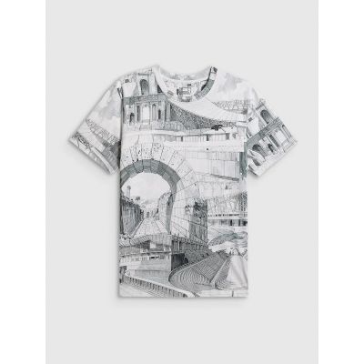 8. Men's regular printed T-shirt 4F 4FRSS26TTSHM3641-97A
