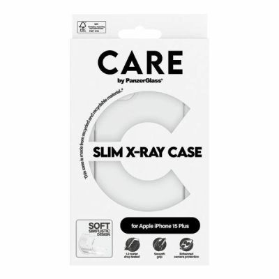 4. CARE by PanzerGlass Slim X-Ray Case for iPhone 15 Plus - Clear