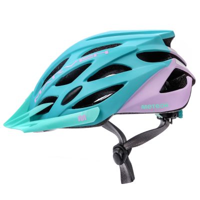 2. Meteor Marven pink/mint bicycle helmet