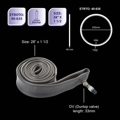 10. BICYCLE TUBES 28x1 1/2 DV BICYCLE GEAR